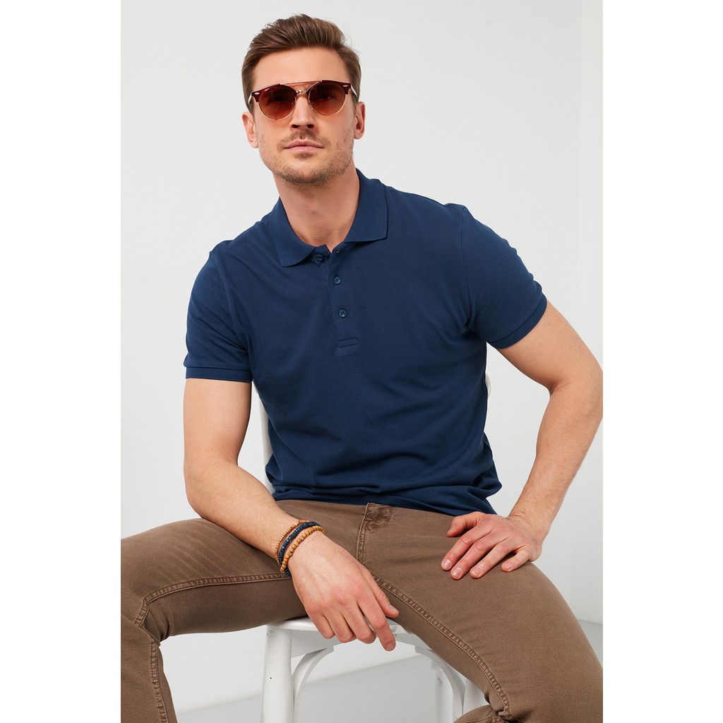Buratti % 100 Pamuk Regular Fit Düğmeli Polo Yaka T Shirt Erkek Polo Yaka T Shirt XL Beden" Erkek T-shirt Fiyatı