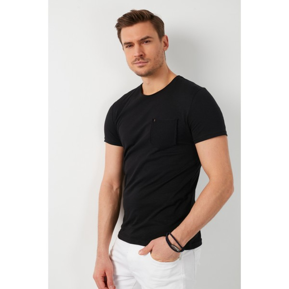 Buratti  Bisiklet Yaka Cepli T Shirt Erkek T Shirt 5902000 Erkek T-shirt Fiyatı
