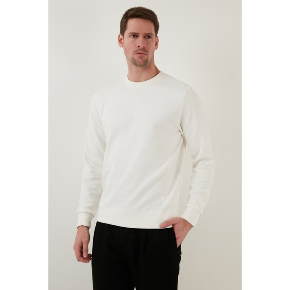 Buratti Çizgili Pamuklu Bisiklet Yaka Sweat Erkek Sweat 5905241 Erkek Sweatshirt Fiyatı