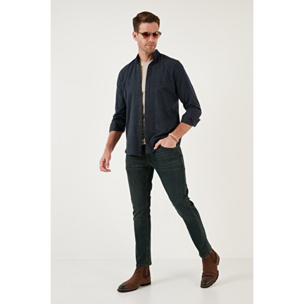 Buratti Pamuklu Normal Bel Regular Fit Boru Paça Jeans Erkek Kot Pantolon 2205J49PARMA Erkek Jeans / Kot Pantolon Fiyatı