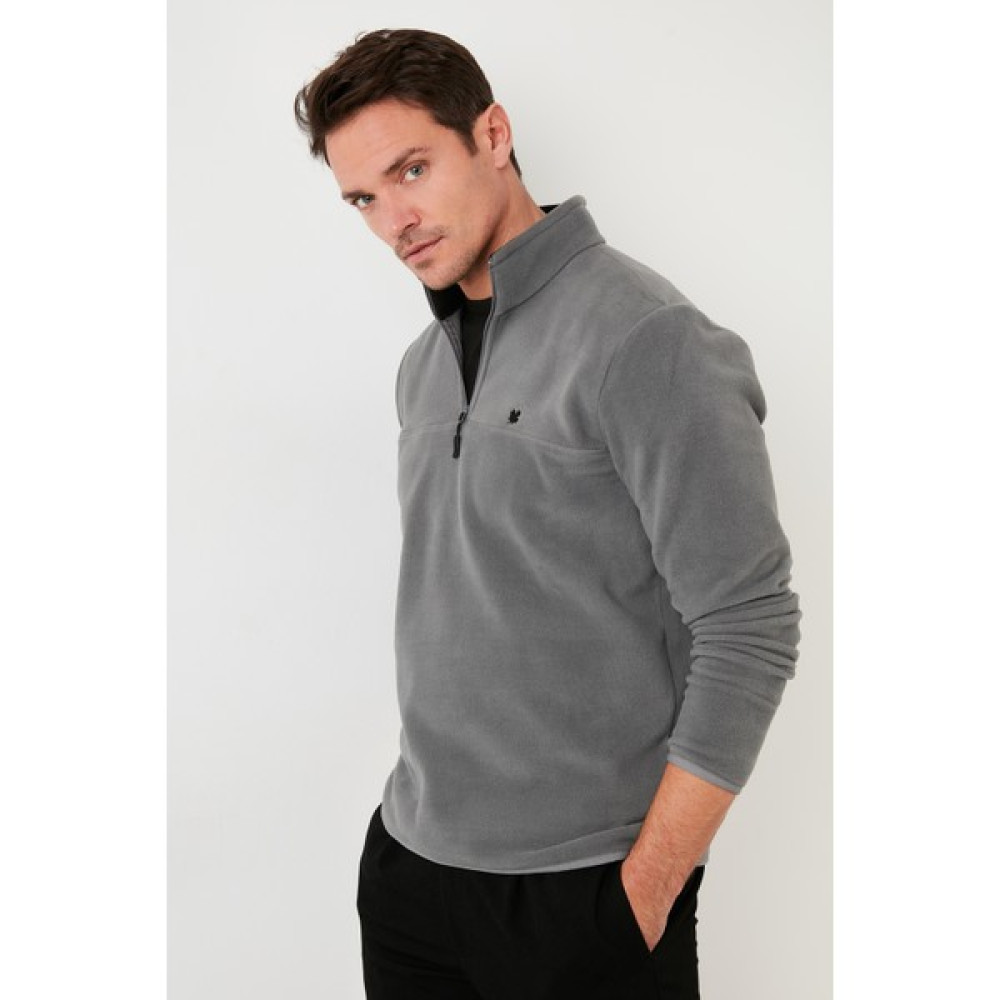 Buratti Regular Fit Anti-Pilling Tüylenme Yapmayan Bato Yaka Kışlık Şardonlu Polar Erkek POLAR 5906001 Erkek Sweatshirt Fiyatı