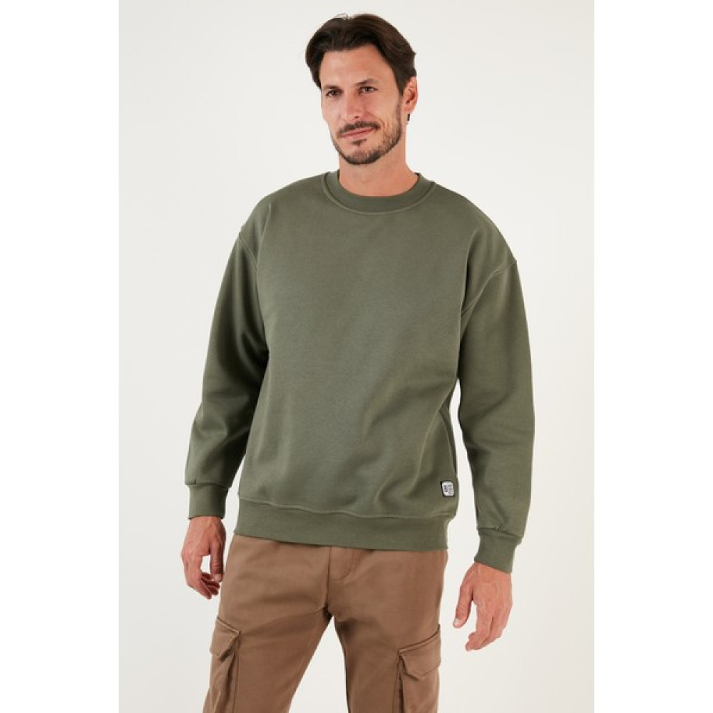Buratti Regular Fit Bisiklet Yaka Pamuklu Içi Tüylü Yumuşak Şardonlu Sweat Erkek Sweat 5905255 Erkek Sweatshirt Fiyatı