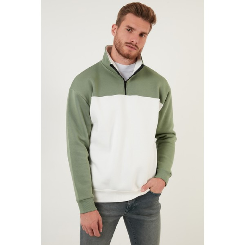 Buratti Regular Fit Fermuarlı Dik Yaka Içi Tüylü Yumuşak Şardonlu Kışlık Sweat Erkek Sweat 5905343 Erkek Sweatshirt Fiyatı