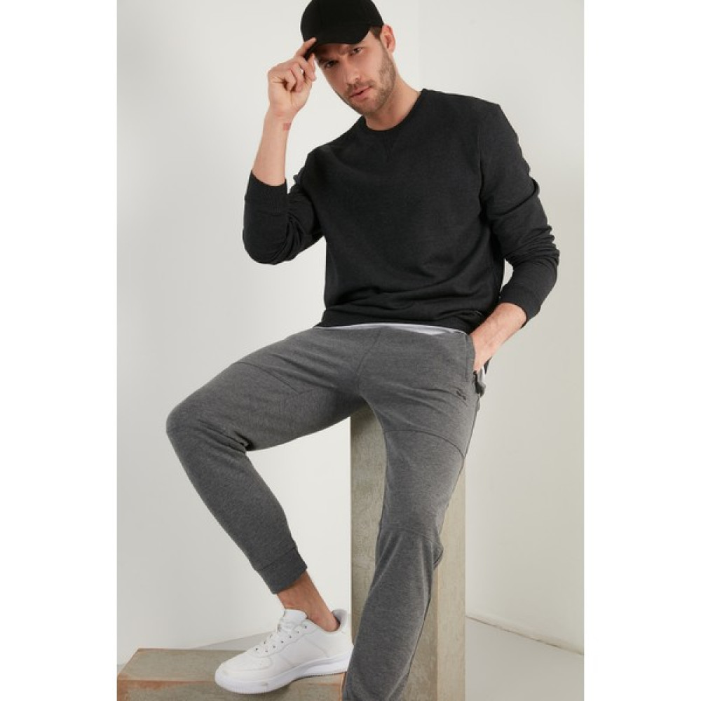 Buratti Şardonlu Slim Fit Bisiklet Yaka Kışlık Sweat Erkek SWEAT 5975001 Erkek Sweatshirt Fiyatı
