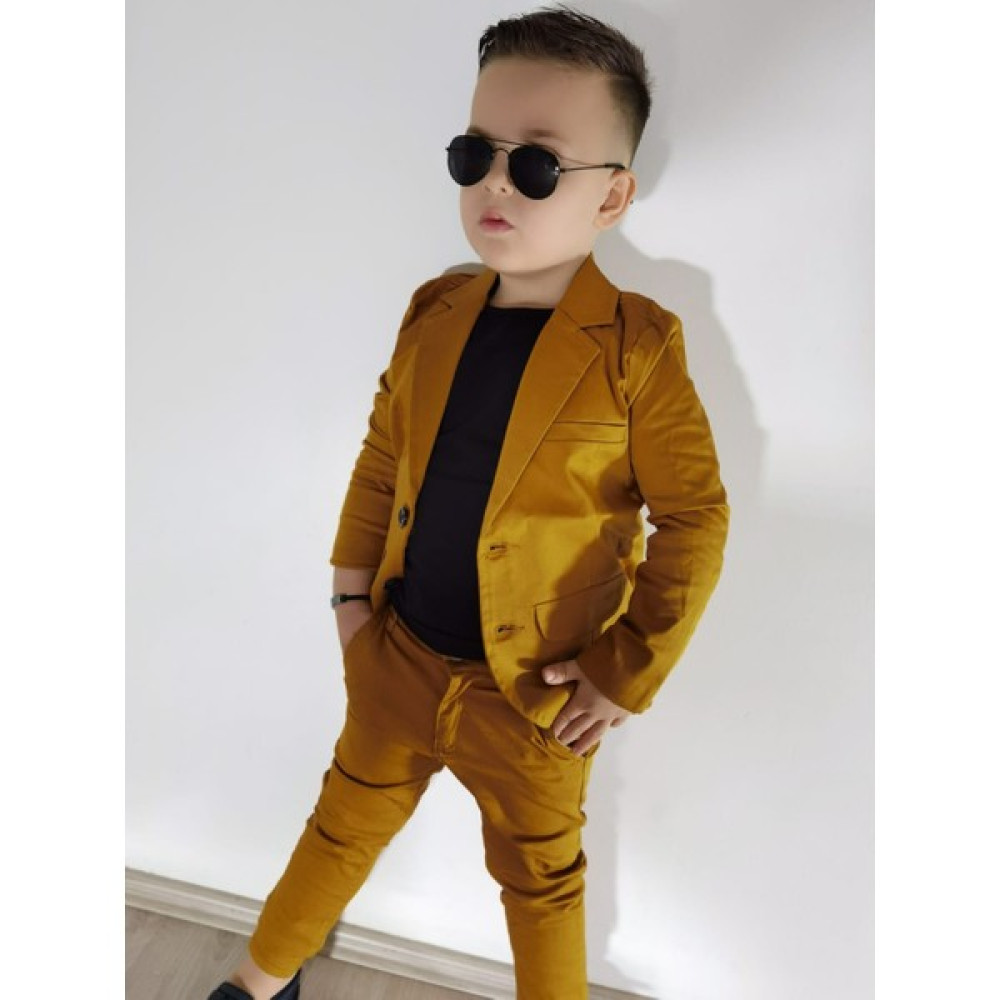 Burçak Butik Erkek Çocuk Pantolon / Ceket / Suprem Tişört 3'lü Kombin Erkek Çocuk Giyim Takımı Fiyatı