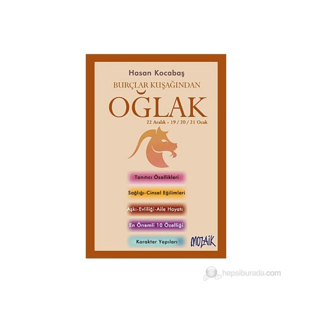 Burçlar: Oğlak (Cep Boy)-Hasan Kocabaş Astroloji - Fal - Rüya Tabirleri Fiyatı
