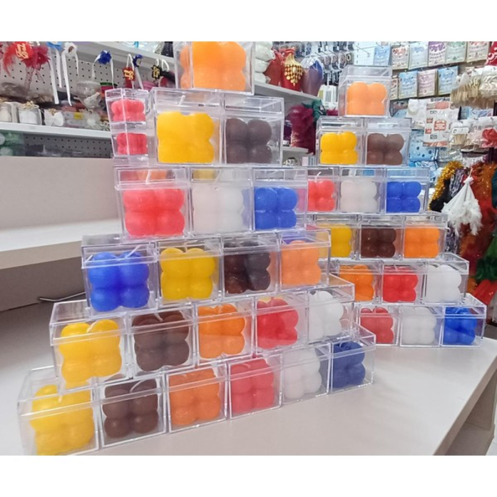 Burgaz Parti Evi Renkli Mini Bubble Mum 24ADET - Kahverengi - 24 Adet Dekoratif Mum Fiyatı