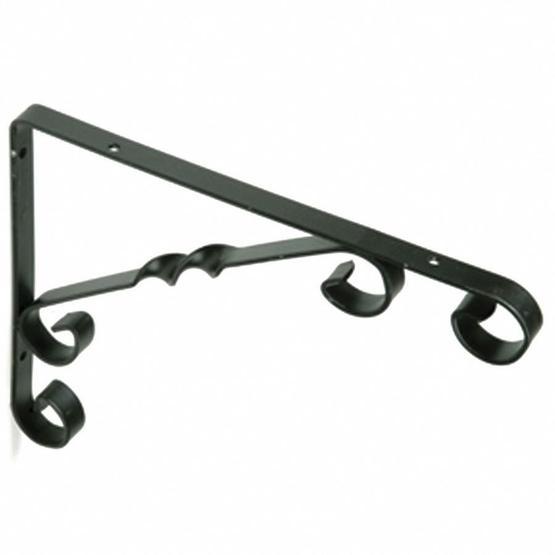 Burgulu Raf Altı Konsolu Siyah 200x300 mm