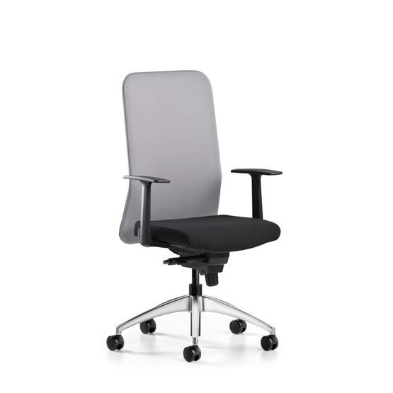 Bürotime Comfy Başlıklı Sabit Kol Krom Ayak Gri Siyah Çalışma Koltuğu Ofis Çalışma Koltuğu Fiyatı