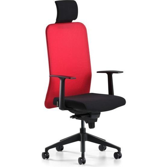 Bürotime Comfy Başlıklı Sabit Kol Plastik Ayak Kırmızı Siyah Çalışma Koltuğu Ofis Çalışma Koltuğu Fiyatı