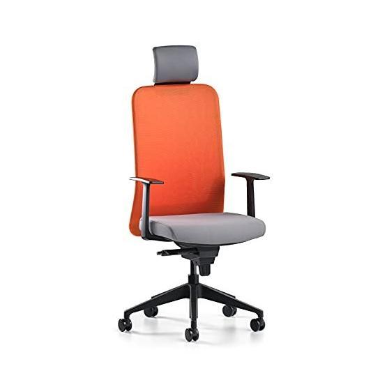 Bürotime Comfy Başlıklı Sabit Kol Plastik Ayak Turuncu Antrasit Çalışma Koltuğu Ofis Çalışma Koltuğu Fiyatı