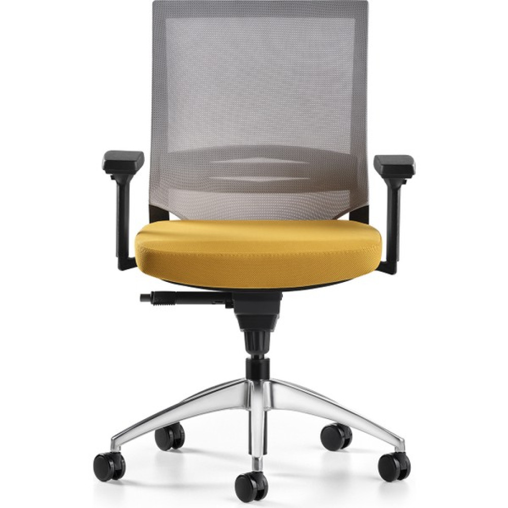 Bürotime Cozy Çalışma Koltuğu Gri/sarı - 3D Kol - Alüminyum Ayak - Hardal Oto Boyaları Fiyatı