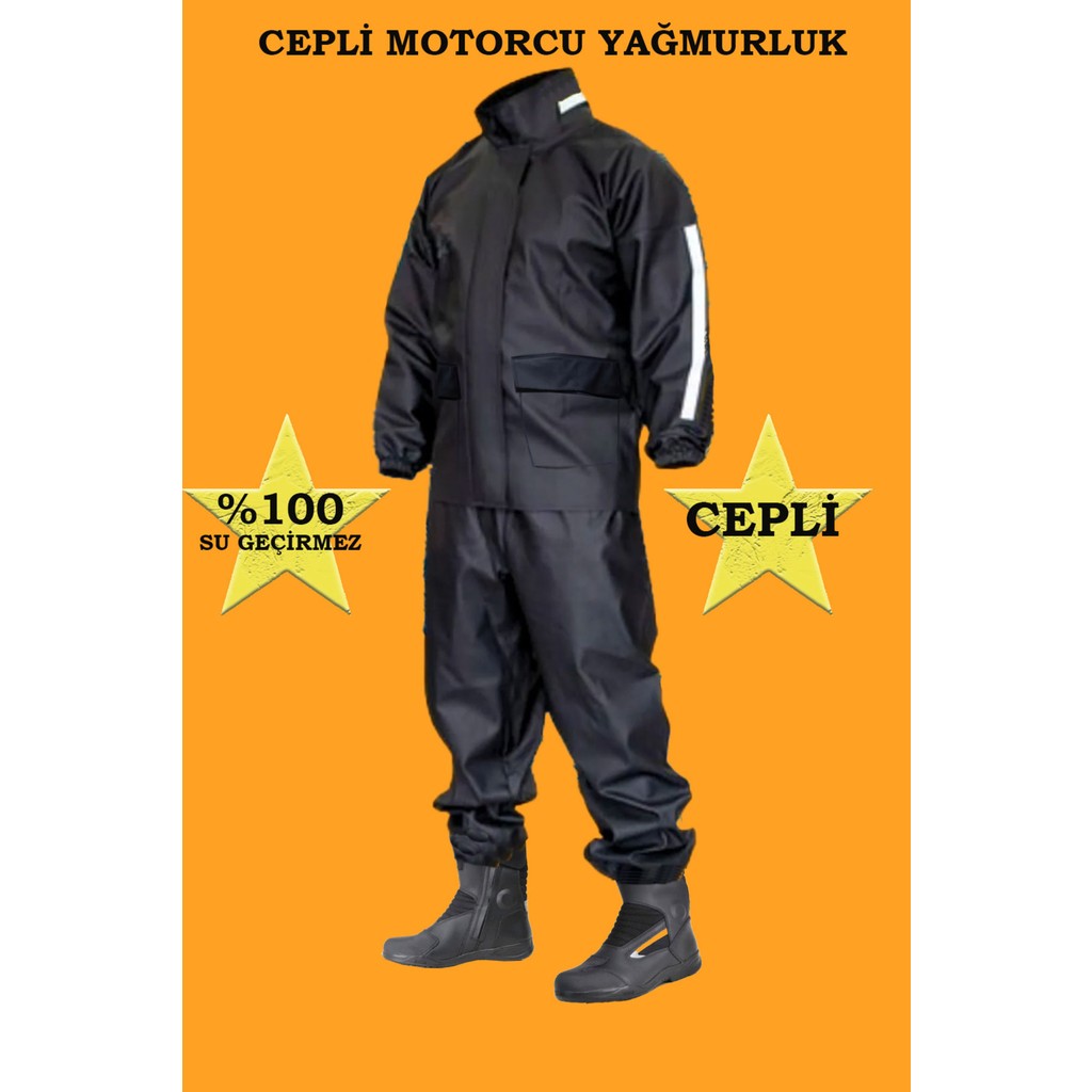 Bursa Hatırası Motorcu Yağmurluk Takım (Cepli) Su Geçirmez Ekstra Esnek, Sağlam ve Hafif Pvc Kumaş, Kurye - 3XL Yağmurluk & Panço (Outdoor) Fiyatı