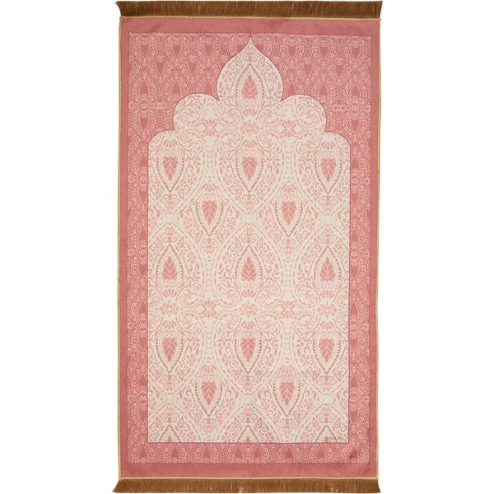 Bursa İpek Pudra Kadife Halı Seccade - 65 x 115 cm Seccade Fiyatı