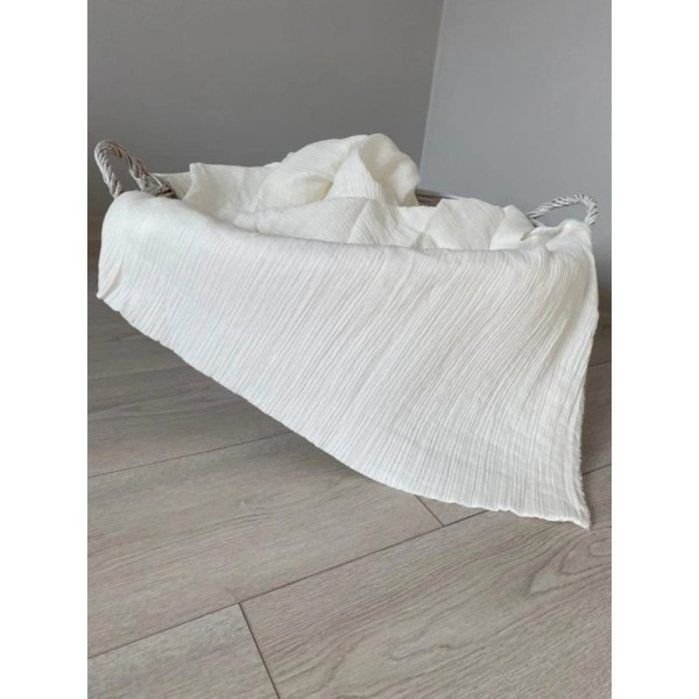 Bursa Kumaştan 150*100 Çift Katlı Pamuk Müslin Kimono, Elbise, Etek, Bluz, Gömlek Ev Tekstil ve Bebe Kumaşı - 1,5 m - 1 m - 010 - Beyaz Kumaşlar Fiyatı