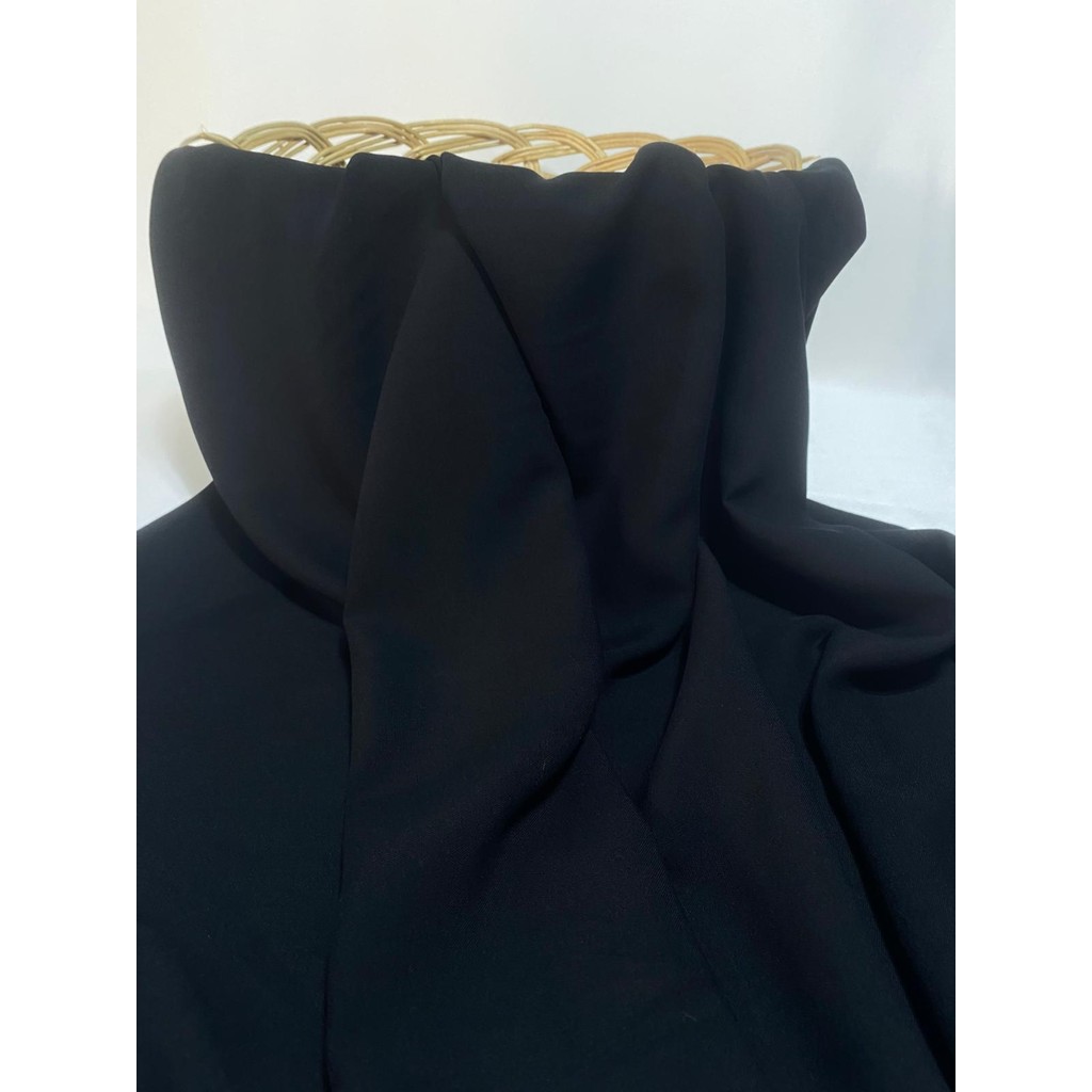 Bursa Kumaştan EN150 X100 Pamuk Viskon Kumaş Elbiselik, Şalvarlık, Eteklik, Bluz ve Gömleklik Dökümlü - 1 m - 01-Siyah - 1,5 m Giyim & İç Giyim Fiyatı