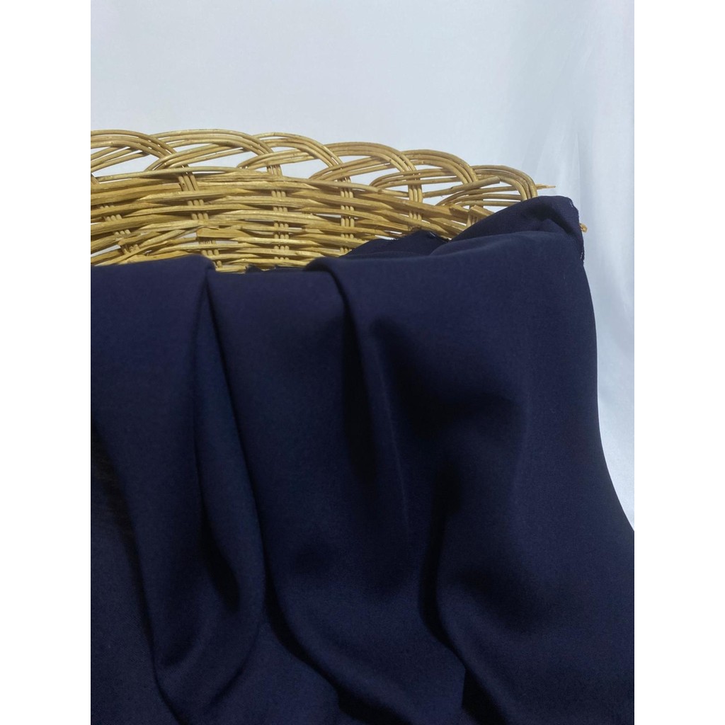 Bursa Kumaştan EN150 X100 Pamuk Viskon Kumaş Elbiselik, Şalvarlık, Eteklik, Bluz ve Gömleklik Dökümlü - 1 m - 300 Lacivert - 1,5 m Giyim & İç Giyim Fiyatı