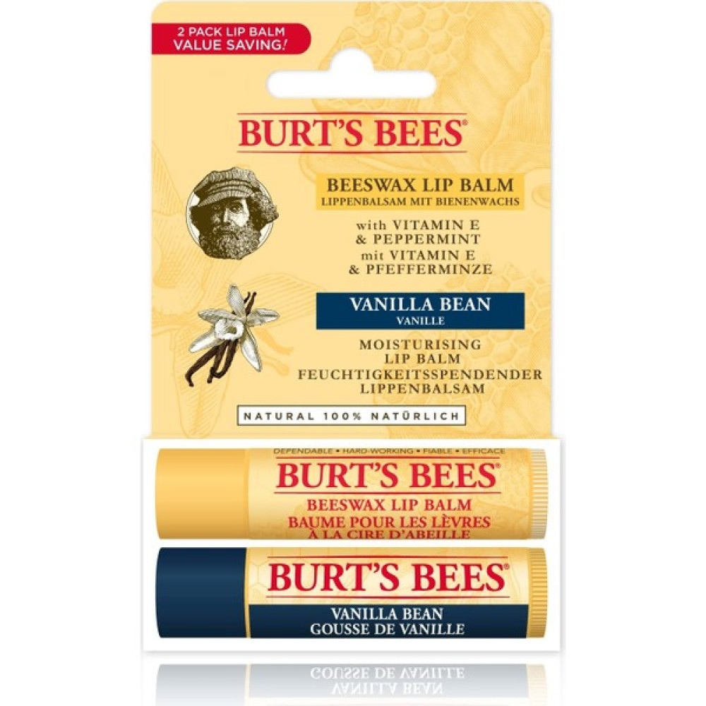 Burts Bees Bees 2li Lip Balm Set (Beeswax + Vanilya) 1 Paket (1 x 1 Adet) Dudak Bakımı / Koruyucu Fiyatı