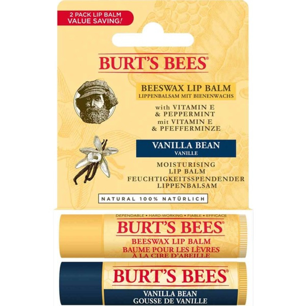 Burt's Bees Burts Bees 2li Lip Balm Set (Beeswax + Vanilya) Dudak Bakımı / Koruyucu Fiyatı