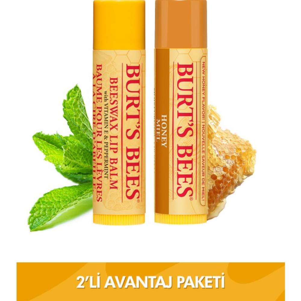 Burt's Bees Burts Bees  beeswax + Bal Aromalı Dudak Bakım Kremi Avantaj Seti Dudak Bakımı / Koruyucu Fiyatı