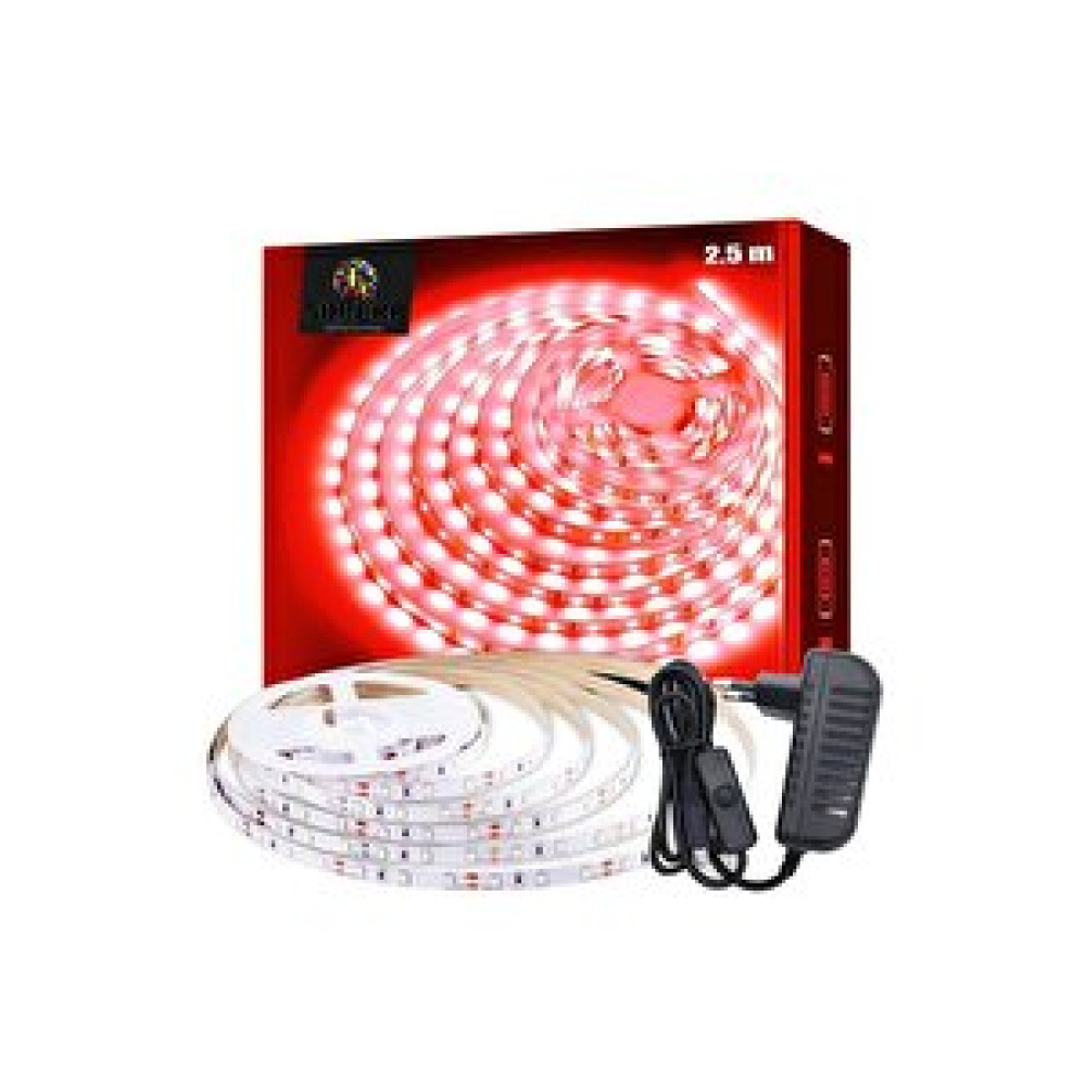 Burul Şerit Led Işık Aydınlatma Seti Aç/kapa Butonlu Kırmızı 2,5 Metre Kırmızı Led Aydınlatmalar Fiyatı