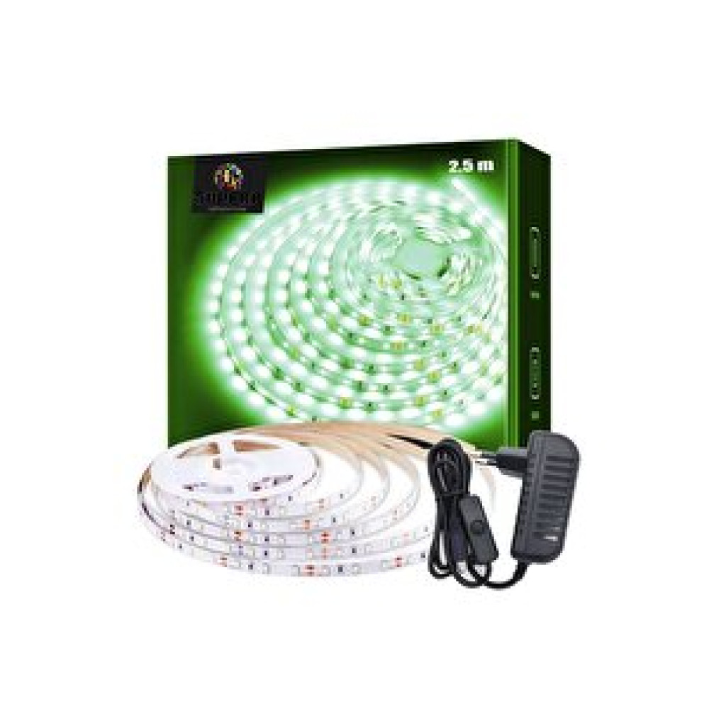 Burul Şerit Led Işık Aydınlatma Seti Aç/kapa Butonlu Yeşil 2,5 Metre Yeşil Led Aydınlatmalar Fiyatı