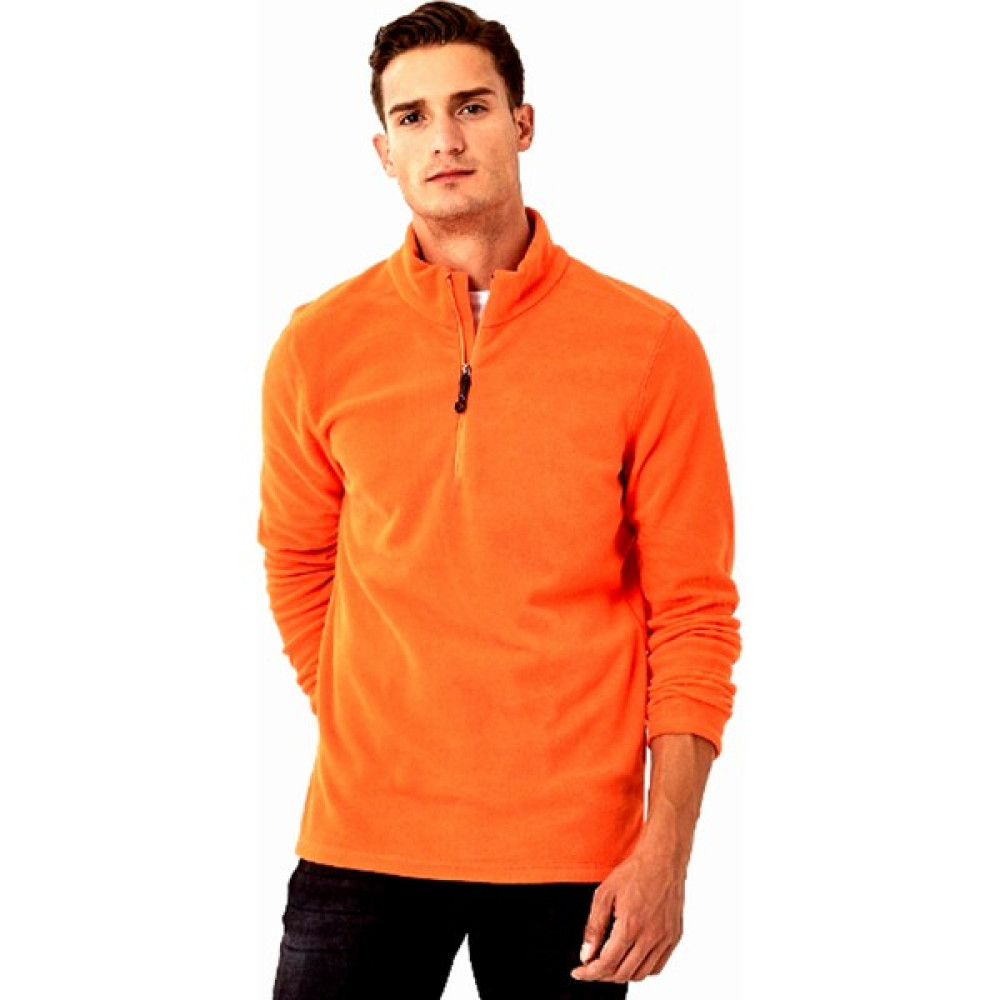 Burutekin Erkek Standart Fit Günlük Rahat Fermuarlı Yaka Polar Spor Sweatshirt - L - Turuncu Oto Boyaları Fiyatı