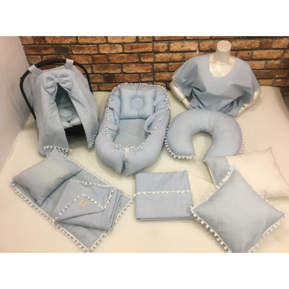 Buse Baby Home Çok Amaçlı Babynest , Puset Örtüsü ve Minderi , Alt Açma ve Battaniye, Nevresim Takımı 15'li Set - Mavi Ana Kucağı ve Oto Koltuğu Fiyatı