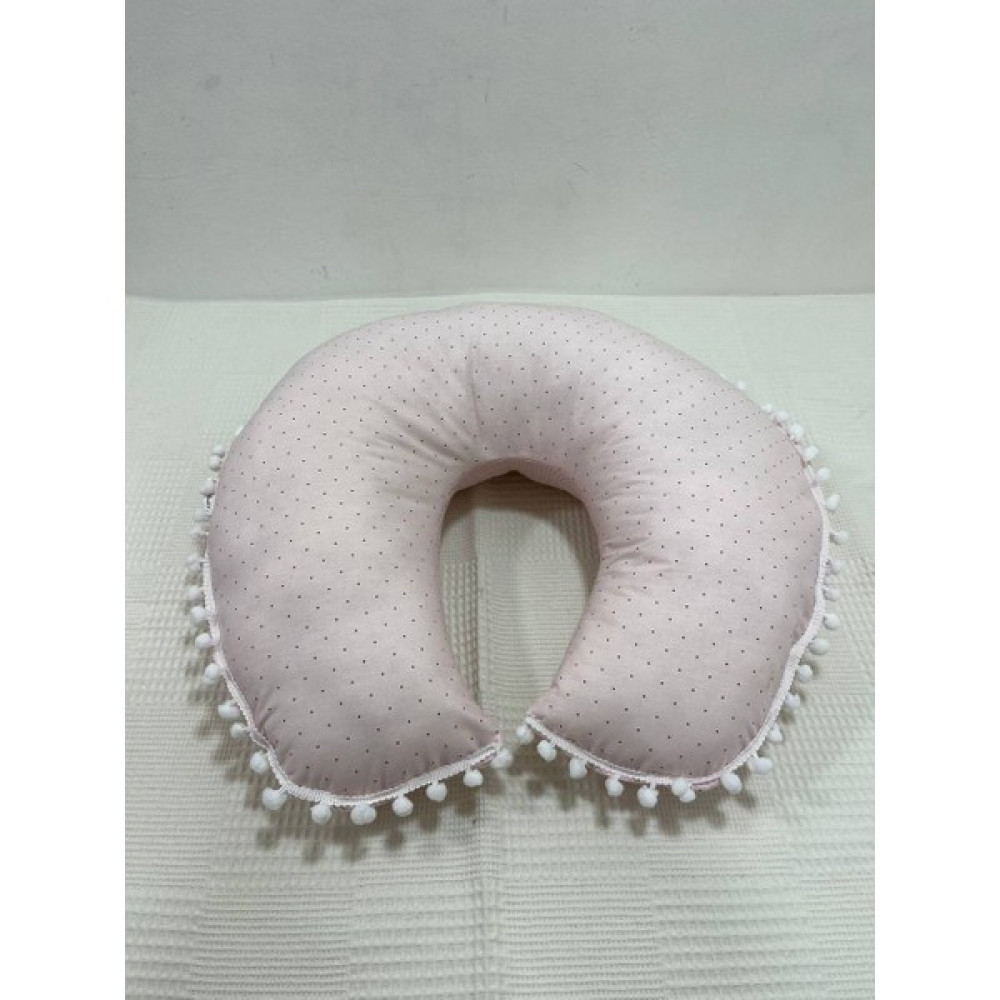 Buse Baby Home Pembe , Pikeli ve Ponponlu ,çift Taraflı Emzirme Yastığı/emzirme Minderi/bebek Destek Minderi/ Hamile Yastığı Hamilelik ve Emzirme Fiyatı
