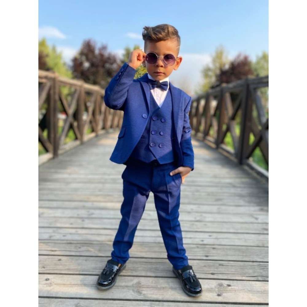 Buse & Eylül Bebe Indigo Beş Parça Erkek Çocuk Takım Elbise Erkek Çocuk Giyim Takımı Fiyatı