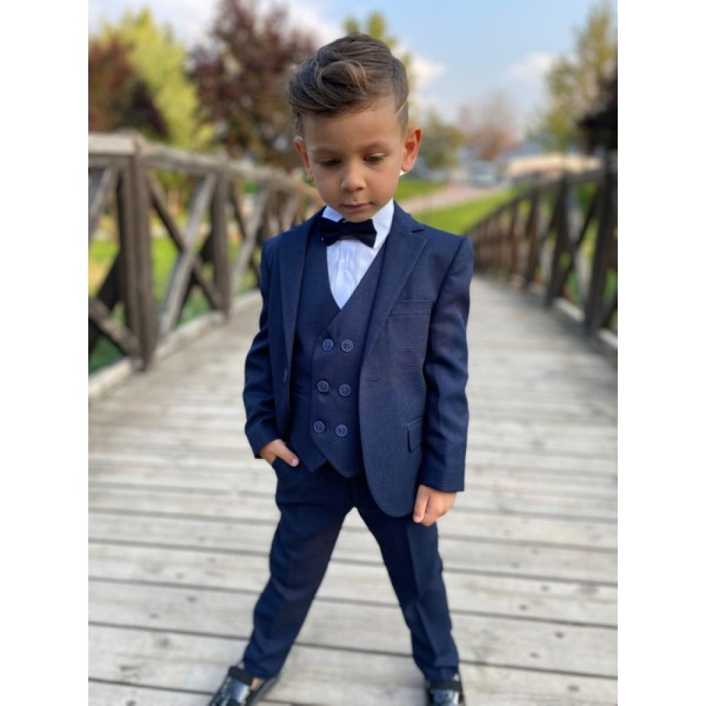 Buse & Eylül Bebe Lacivert Beş Parça Erkek Çocuk Takım Elbise Erkek Çocuk Giyim Takımı Fiyatı