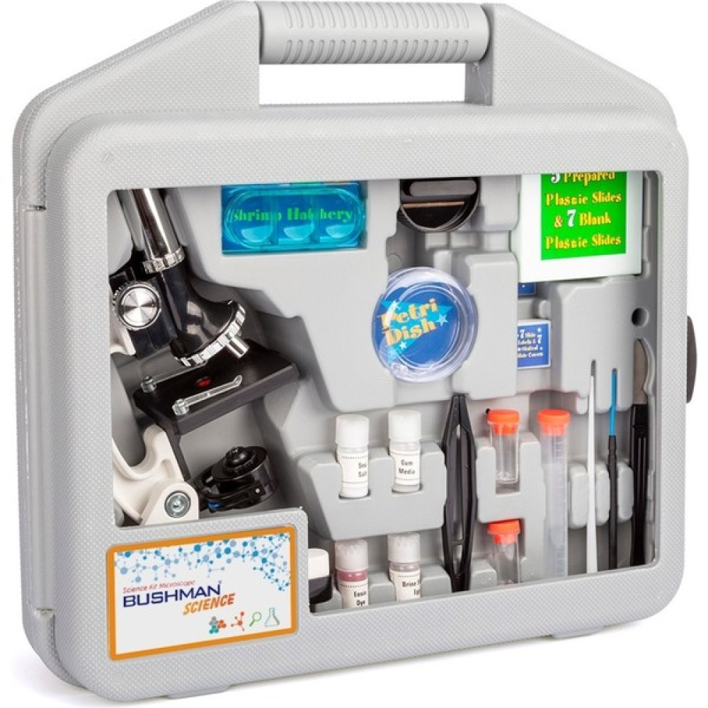 Bushman Junior Science 1200X Taşıma Çantalı Beyaz Mikroskop Mikroskop Fiyatı
