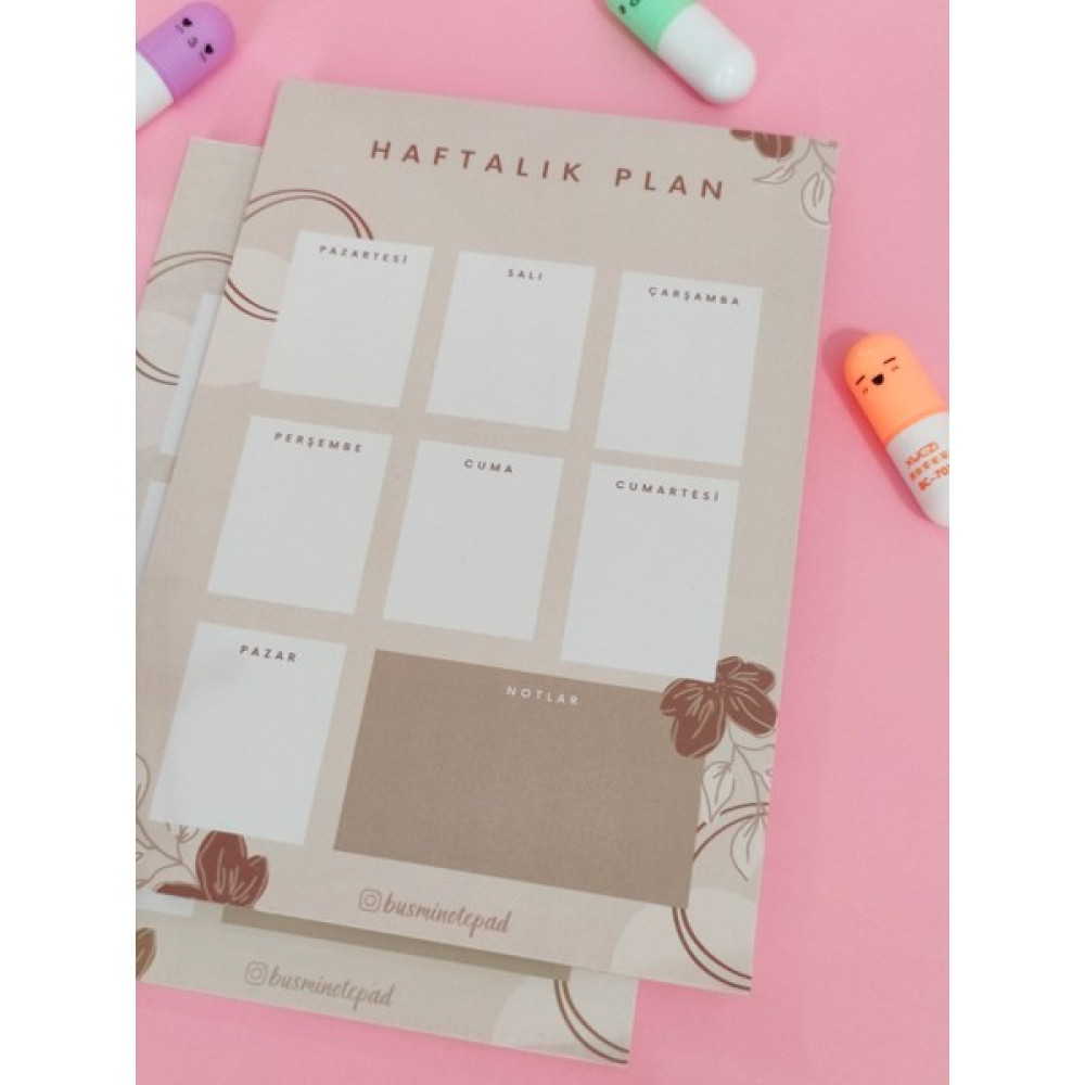 Busmi Notepad Haftalık Planlayıcı A5 Not Defteri & Bloknot Fiyatı