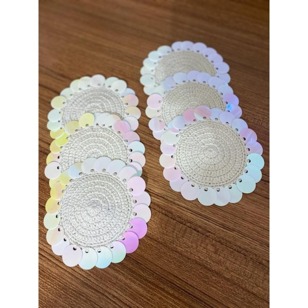 Büşra Home Kahve Yanı Pullu Sunum Peçete - 10 x 13 cm - Beyaz Masa Örtüsü Fiyatı