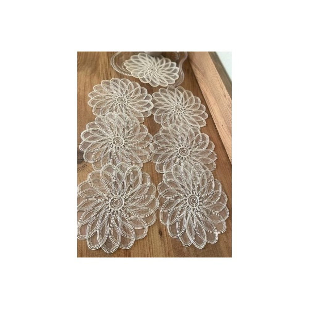 Büşra Home Kahve Yanı Sunum Pecete 6 Adet - 13 x 13 cm - Krem Amerikan Servis Fiyatı