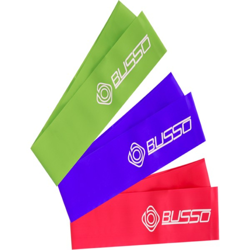 Busso BS-174 Pilates Bant Seti 120*7,5*0,35/0,45/0,55MM Kondisyon Aletleri Fiyatı