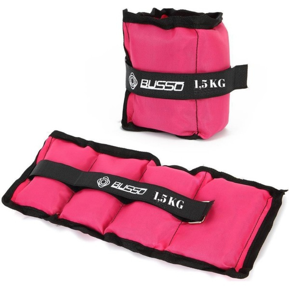 Busso BS32 El Ayak Ağırlığı Pembe 1,5 Kg*2 Adet Dambıllar & El / Ayak Ağırlıkları Fiyatı
