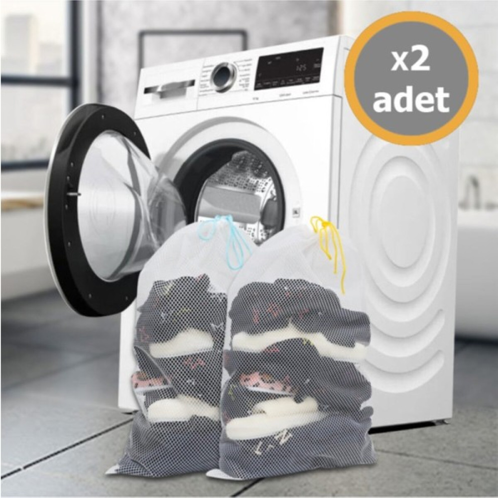 Buti Çamaşır Yıkama Filesi 2 Adet 40X60 cm ( Büyük Boy ) 103899 ( Raf 2 - Kat 5 - D ) - Beyaz Bebek Bakım Fiyatı