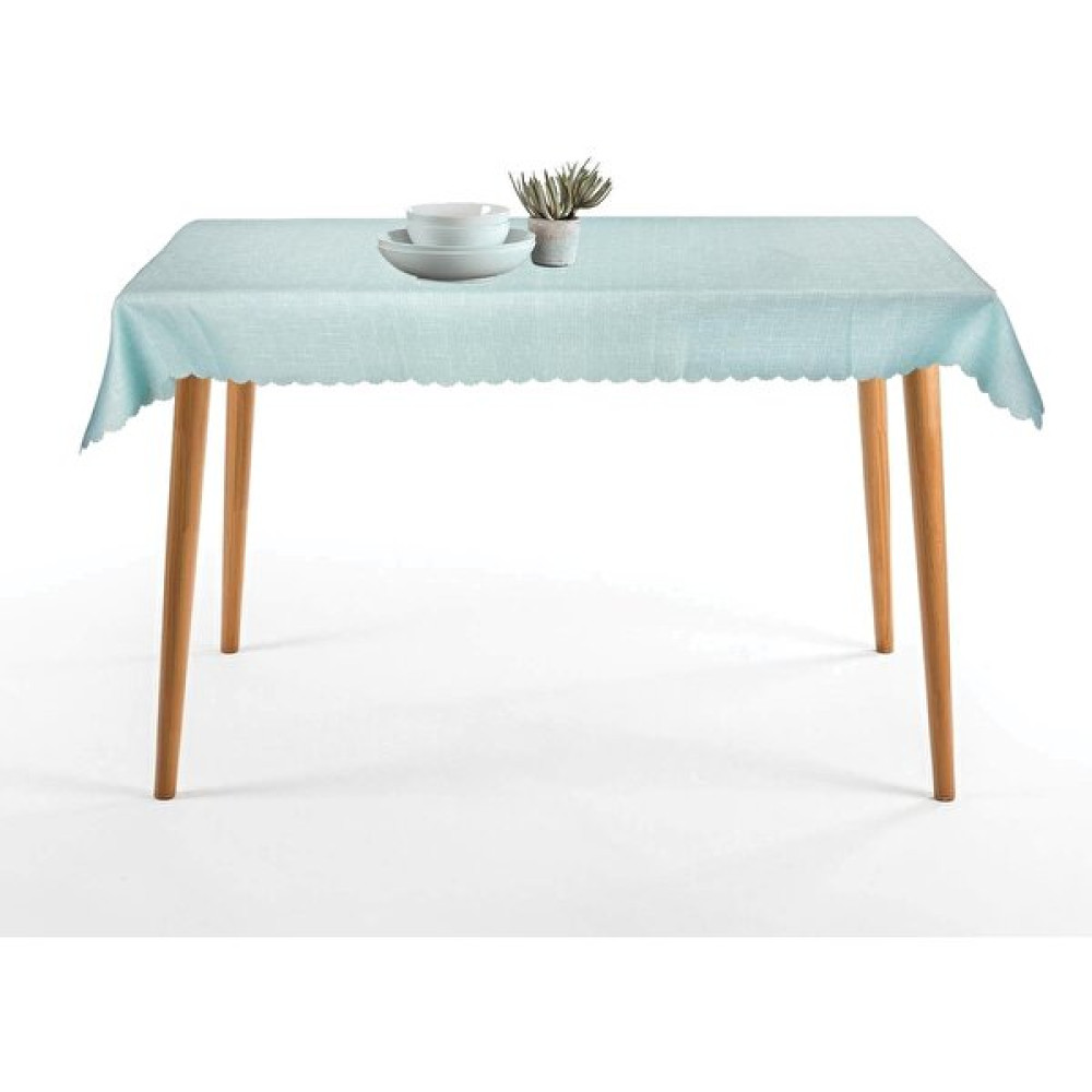 Buti Dertsiz Masa Örtüsü Leke Tutmaz Kumaş 140X220 cm 101352 - 140 x 220 cm - Su Yeşili Masa Örtüsü Fiyatı