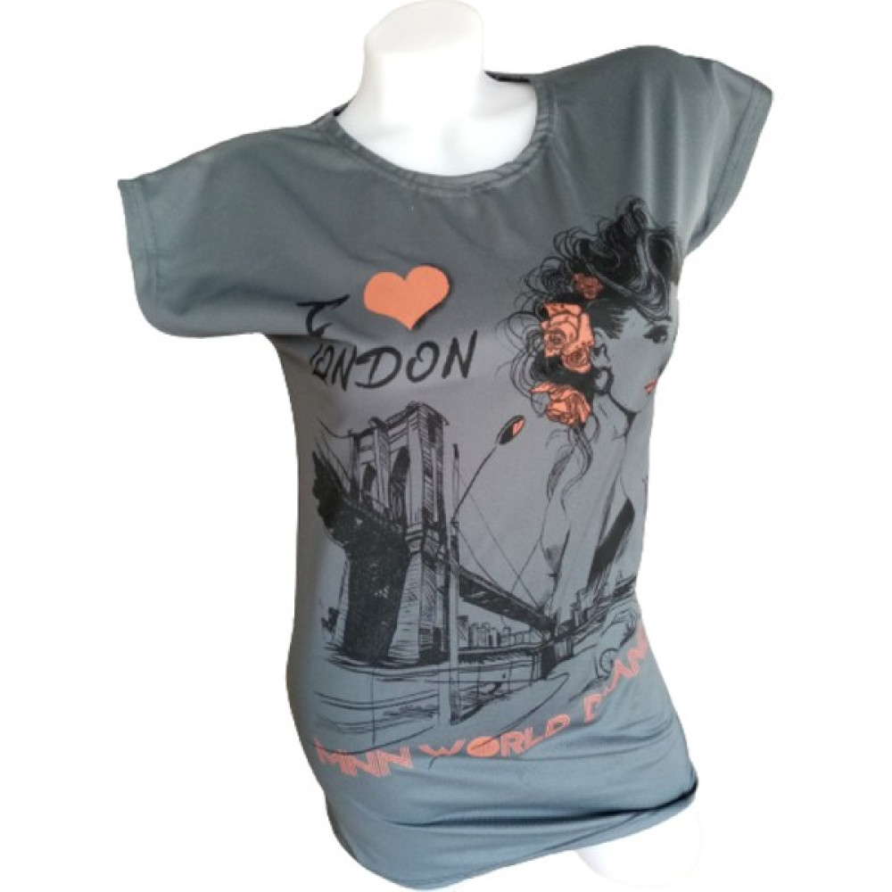 Butik 2020 BK Kadın I Love London Yazılı Tişört Bayan T-shirt Fiyatı