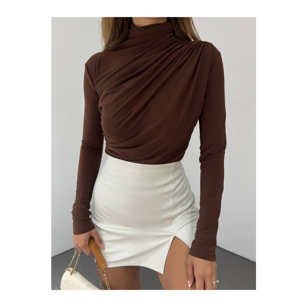 Butik Beyza Büzgülü Uzun Kol Bluz L Beden Bluz Fiyatı