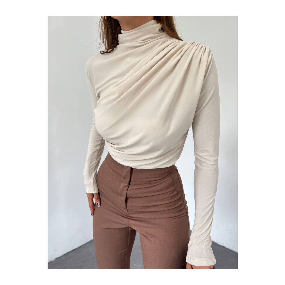 Butik Beyza Büzgülü Uzun Kol Bluz S Beden Bluz Fiyatı