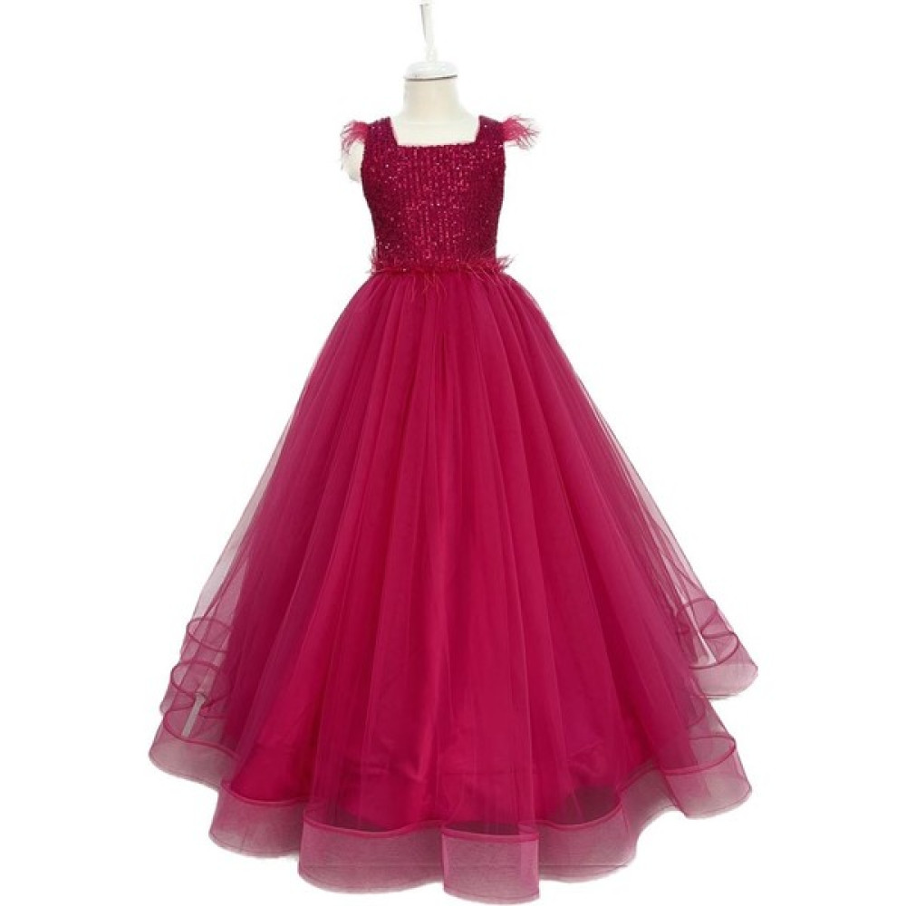 Butik Happy Kids Kız Çocuk Abiye Fuşya Kasnaklı Kabarık Gelinlik Prenses Elbisesi 3 12 Yaş Elbise Fiyatı