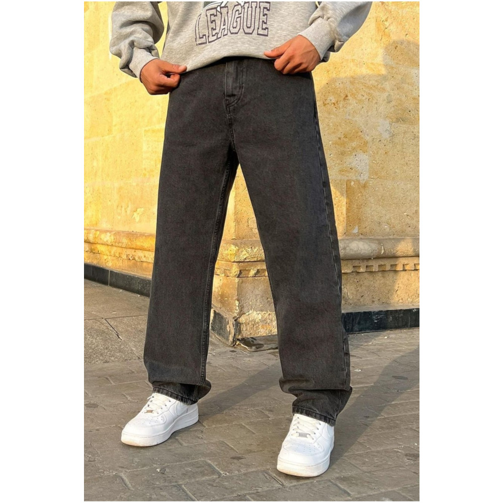 Butik Karaca Erkek Baggy Fly Loose Fit Jeansi Kemer Arkası Lastikli Kot Pantolon 32 Beden Kadın Pantolon Fiyatı