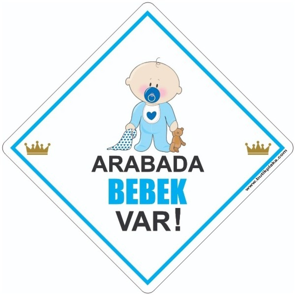 Butik Plaka Dikkat Arabada Bebek Var /ikaz Levhası/emzikli Erkek Bebek Bebek Güneşlik Fiyatı
