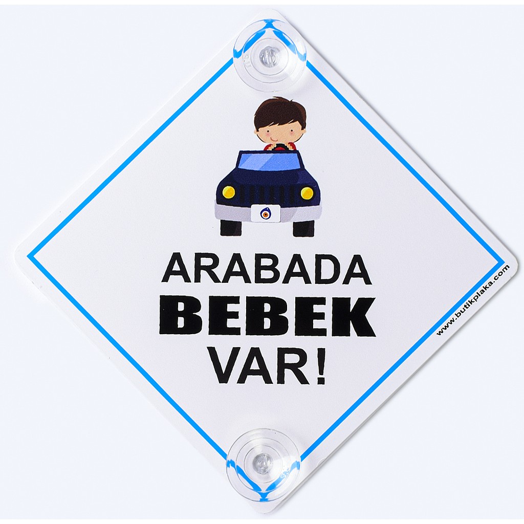 Butik Plaka Dikkat Arabada Bebek Var/İkaz Levhası/ Arabalı Erkek Çocuk Diğer Fiyatı