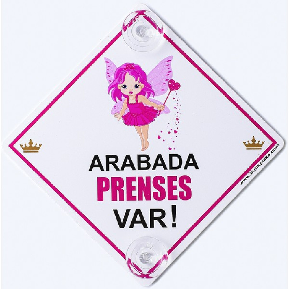 Butik Plaka Dikkat Arabada Bebek Var/İkaz Levhası/ Peri Kızı Arabada Bebek Var Fiyatı