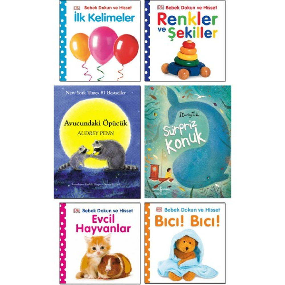 Butik Yayınları - Avucundaki Öpücük + Sürpriz Konuk + Bebek Dokun Hisset Ciltli Kitaplar ( Renkler ve Şekiller + Ilk Kelimeler + Evcil Hayvanlar + ... Okul Öncesi Eğitici & Öğretici Kitaplar Fiyatı