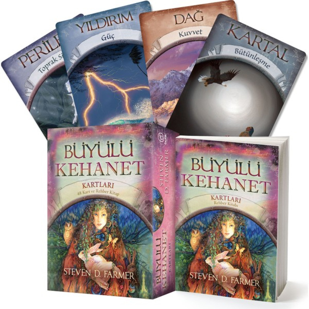 Butik Yayınları Büyülü Kehanet Kartları - Steven D. Farmer Astroloji - Fal - Rüya Tabirleri Fiyatı