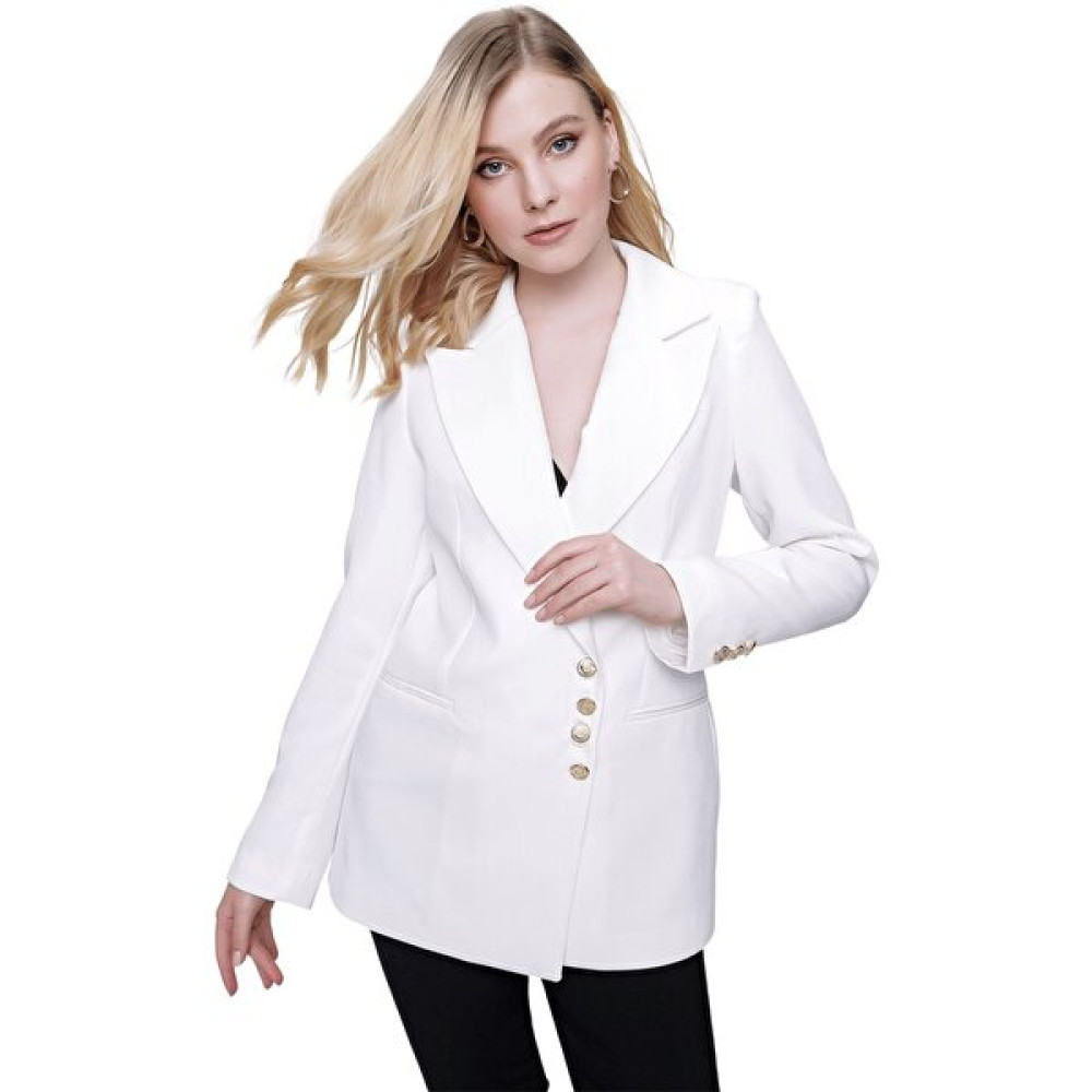 Butikburuc Kadın Ekru Düğme Detaylı Blazer Ceket Bayan Ceket Fiyatı